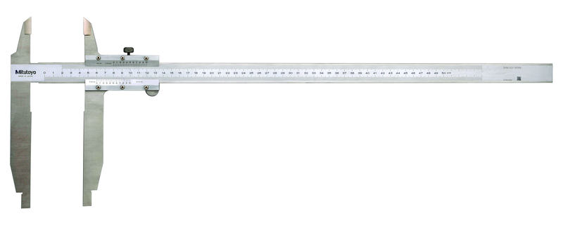 Mitutoyo 533-405 Sürmeli Kumpas, Standart Çeneli Uç Stili 0-750mm, 0,05mm, Metrik