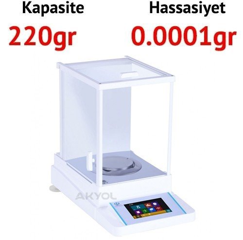 WSA-224T Dokunmatik Ekranlı Analitik Terazi 220GR / 0.0001GR