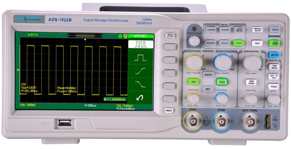 AATech ADS-1022B - Dijital Osiloskop (25 MHz , 2 Kanal)