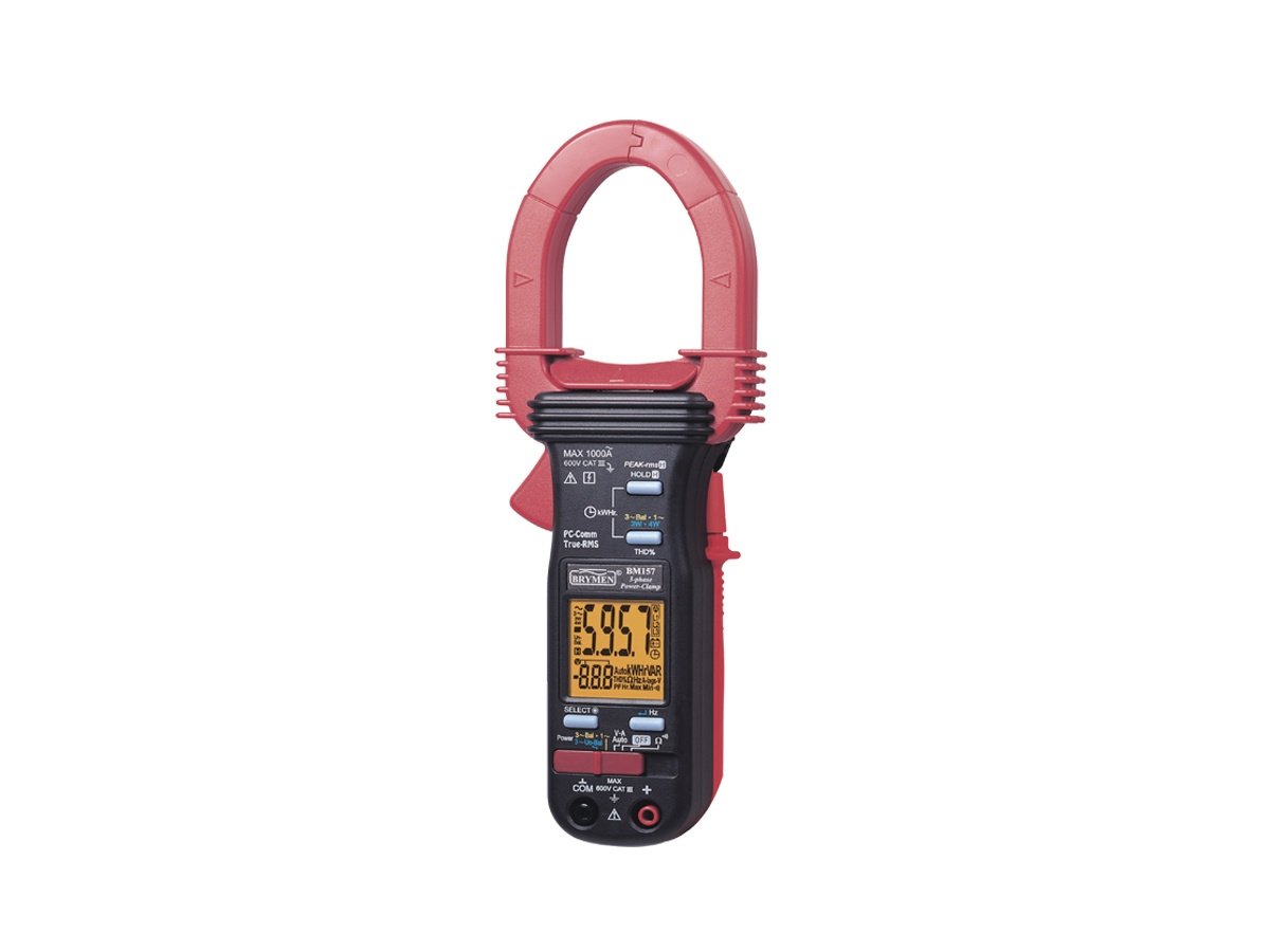 Brymen BM-157S 1000A AC True Rms 3 Faz Dengesiz Yük Power Pens+Multimetre