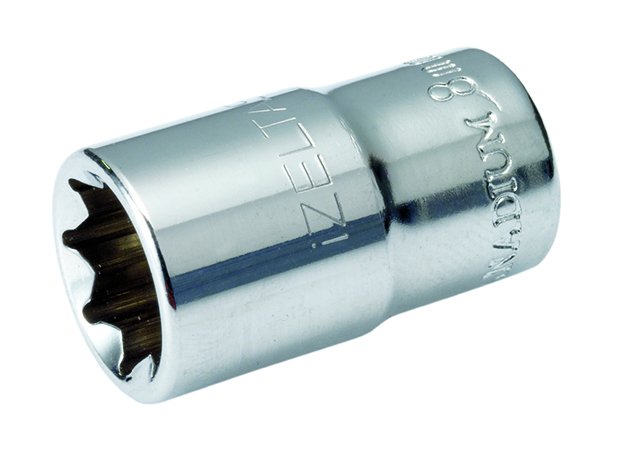 1/4'' sekiz köşe 08 mm lokma anahtar