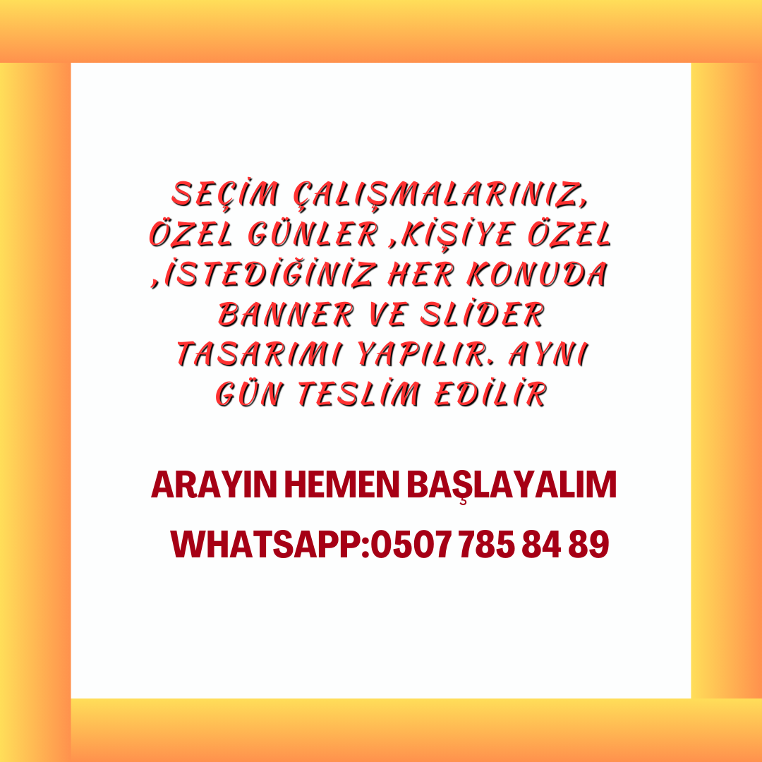 Slider ve Banner Yapılması