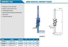 Mini Dijital Yükseklik Mihengiri 183 Serisi
