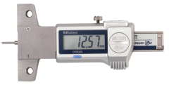 Mitutoyo 571-100-20 Dijital ABS Lastik Diş Derinliği Ölçer IP67 0-25 mm, 0,01 mm