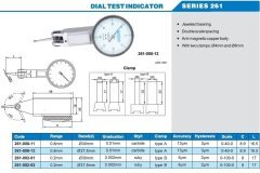 Salgı Komparatörü 0.8mm 0.01mm Ø37.5mm 261 Serisi