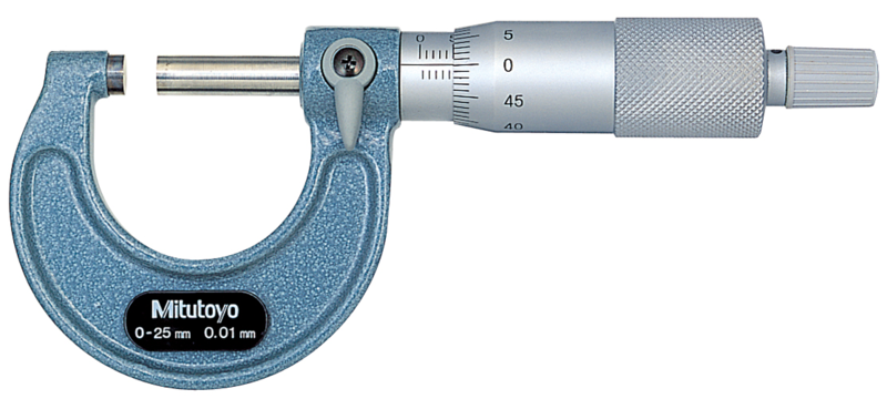 Mitutoyo 103-137 0-25mm Hafif ve Atölye Tipi Dış Çap Mikrometre