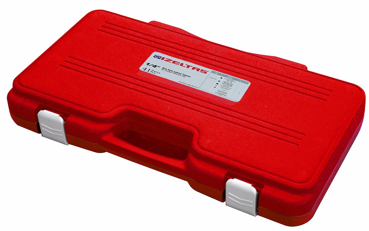 1/4'' bits uçlu lokma takımı 42 parça