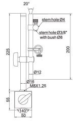 Manyetik Stand Hassas Ayarlamalı 255mm