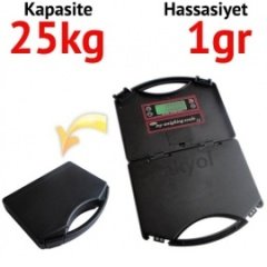 DT230 Çanta Model Seyyar Terazi - Hassasiyet: 1 gr. Max: 25 kg.