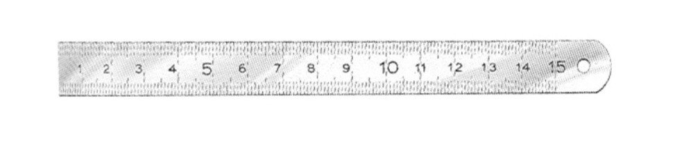BİLMAKSAN 5295202 FLEKSİBIL ÇELİK CETVEL (Uzunluk 200 mm/Genişlik x kalınlık 13x05 mm)