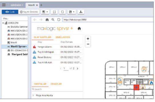 Mavili ML-1636.11 Maxlogic SPRVSR+ Plug-In Grafiksel İzleme Yazılımı Kullanım Bedeli, Avigilon Control Center Entegrasyonu