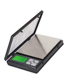 Notebook Kapaklı Cep Terazisi - Hassasiyet: 0,1 gr. Max: 2000 gr.