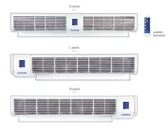 OLEFINI ELEKTRİKLİ ISITICILI HAVA PERDELERİ Genel Tip Serisi