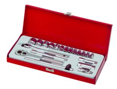 3/8'' altı köşe lokma takımı 19 parça