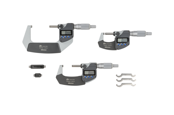 Mitutoyo 293-962-30 Digimatic Mikrometre IP65 set 0-75 mm (3 adet)