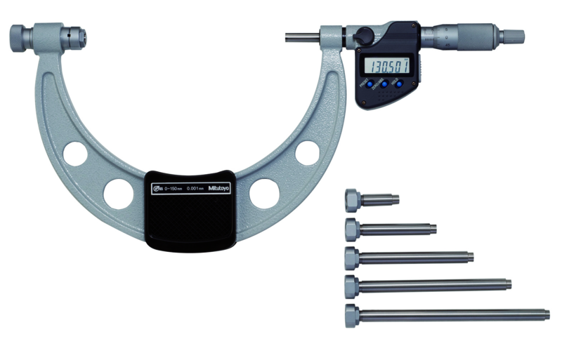 Mitutoyo 340-522 500-600 mm Değiştirilebilir Uçlu Dijital Dış Çap Mikrometre