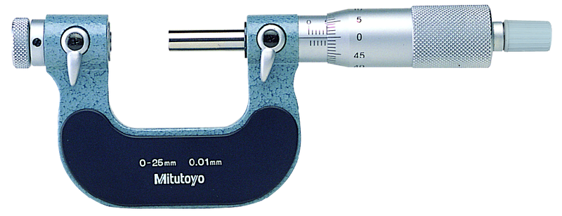Mitutoyo 126-125 0-25mm Vida diş ölçümü için mikrometre