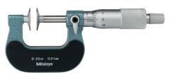 Mitutoyo 123-102 25-50mm Disk Ölçüm Yüzeyli Özel Mİkrometreler