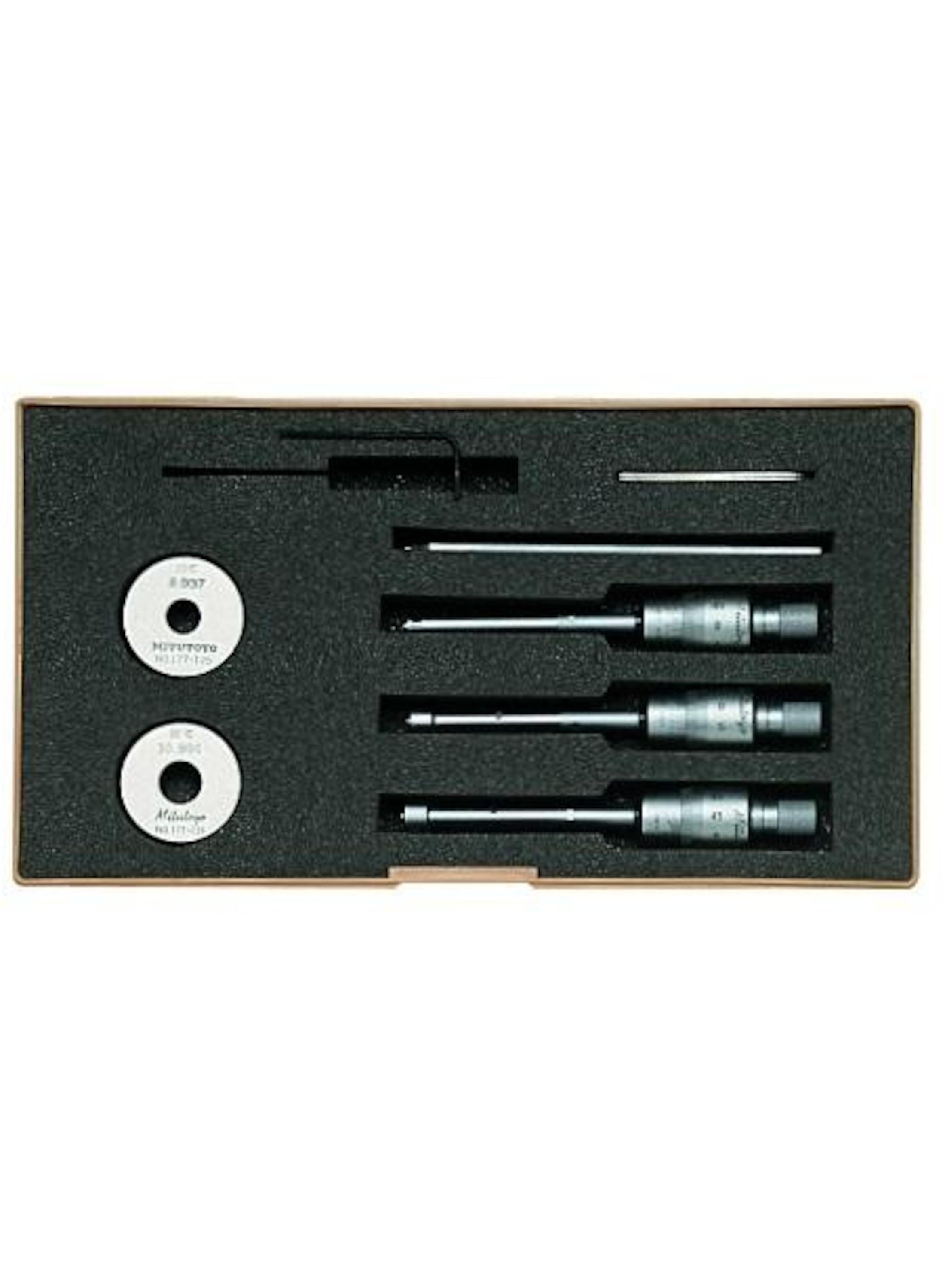 Mitutoyo 368-911 (6-8 / 8-10 / 10-12 mm) 3 Nokta Temaslı İç Çap Mikrometresi