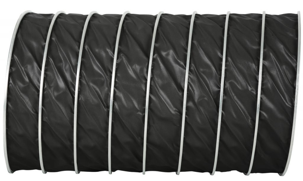 CLIP SIMFLEKS PVC.H 450 Mikron Ø90mm Endüstriyel Takviyeli PVC Flexible Hava Kanalı (1metre fiyatıdır.)