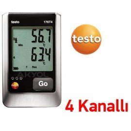Testo 176T4 Sıcaklık Kayıt Cihazı 4 Kanallı