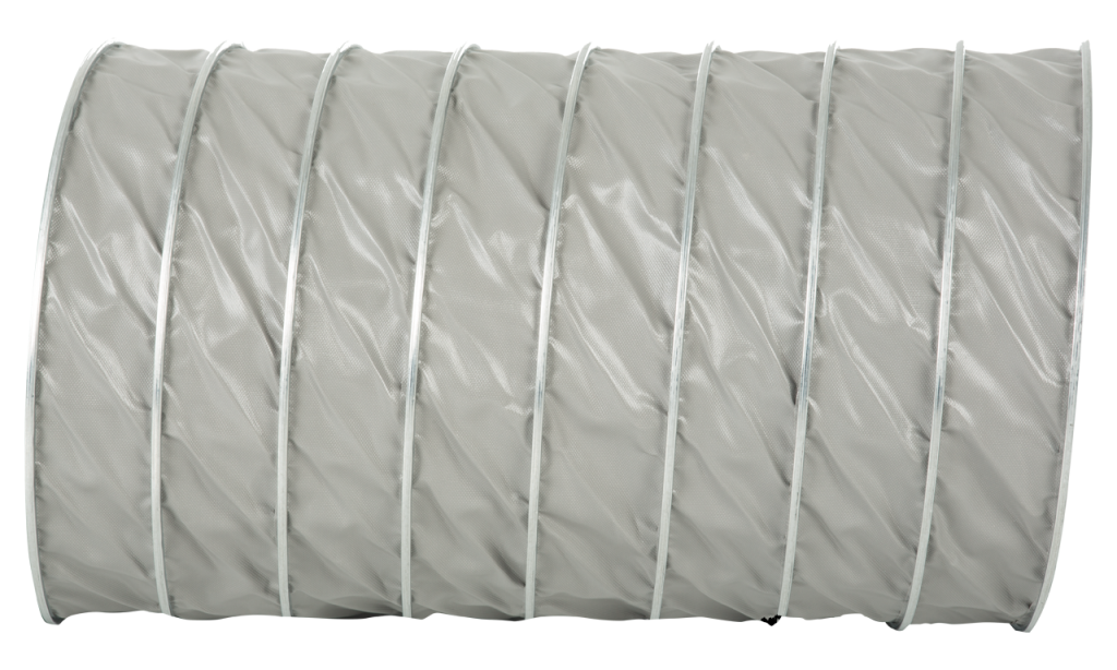 CLIP SIMFLEKS PVC.F 350 Mikron Ø150mm Endüstriyel Takviyeli PVC Flexible Hava Kanalı (1metre fiyatıdır.)