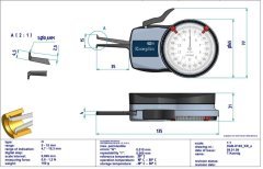 H105 Mekanik İç Çap Kanal Komparatörü 5-15 mm