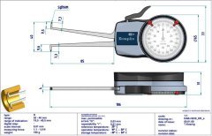 H220 Mekanik İç Çap Kanal Komparatörü 20-40 mm