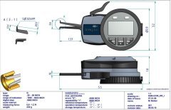 G105 Dijital İç Çap Kanal Komparatörü 5-15 mm