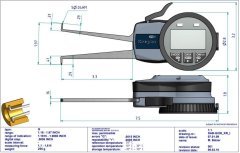 G230 Dijital İç Çap Kanal Komparatörü 30-50 mm