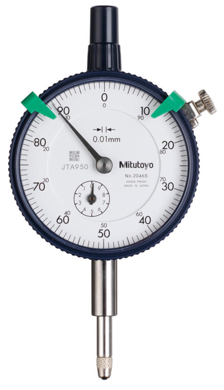 Mitutoyo 2046A 10mm Ölçüm Aralıklı 0,01mm Çözünürlüklü Ölçüm Aralıklı Komparatör Saati