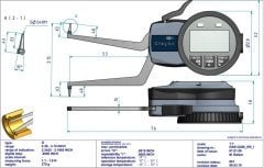 G260 Dijital İç Çap Kanal Komparatörü 60-80 mm