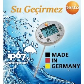 Testo 0560-1113 Su Geçirmez Paslanmaz Mini Termometre