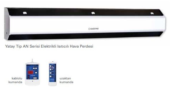 OLEFINI ELEKTRİKLİ ISITICILI HAVA PERDELERİ Dekoratif Tip AN Serisi