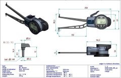 G350 Dijital İç Çap Kanal Komparatörü 50-80 mm
