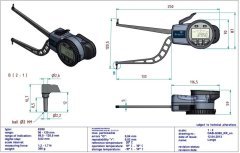 G390 Dijital İç Çap Kanal Komparatörü 90-120 mm