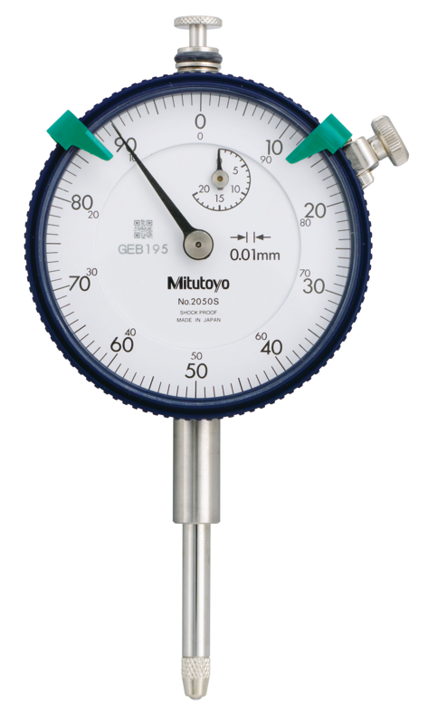 Mitutoyo 2050SB-19 20mm Ölçüm Aralıklı 0,01mm Çözünürlüklü Ölçüm Aralıklı Komparatör Saati