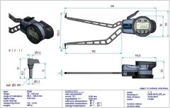 G470 Dijital İç Çap Kanal Komparatörü 70-120 mm