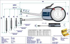 H2M50 Mekanik İç Çap Kanal Komparatörü 50-100 mm