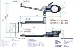 H4M180 Mekanik İç Çap Kanal Komparatörü 180-310 mm