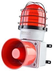 Mucco E125 Serisi 7 Sesli Çakar-Kafesli Endüstriyel Siren SNT-E12513-D