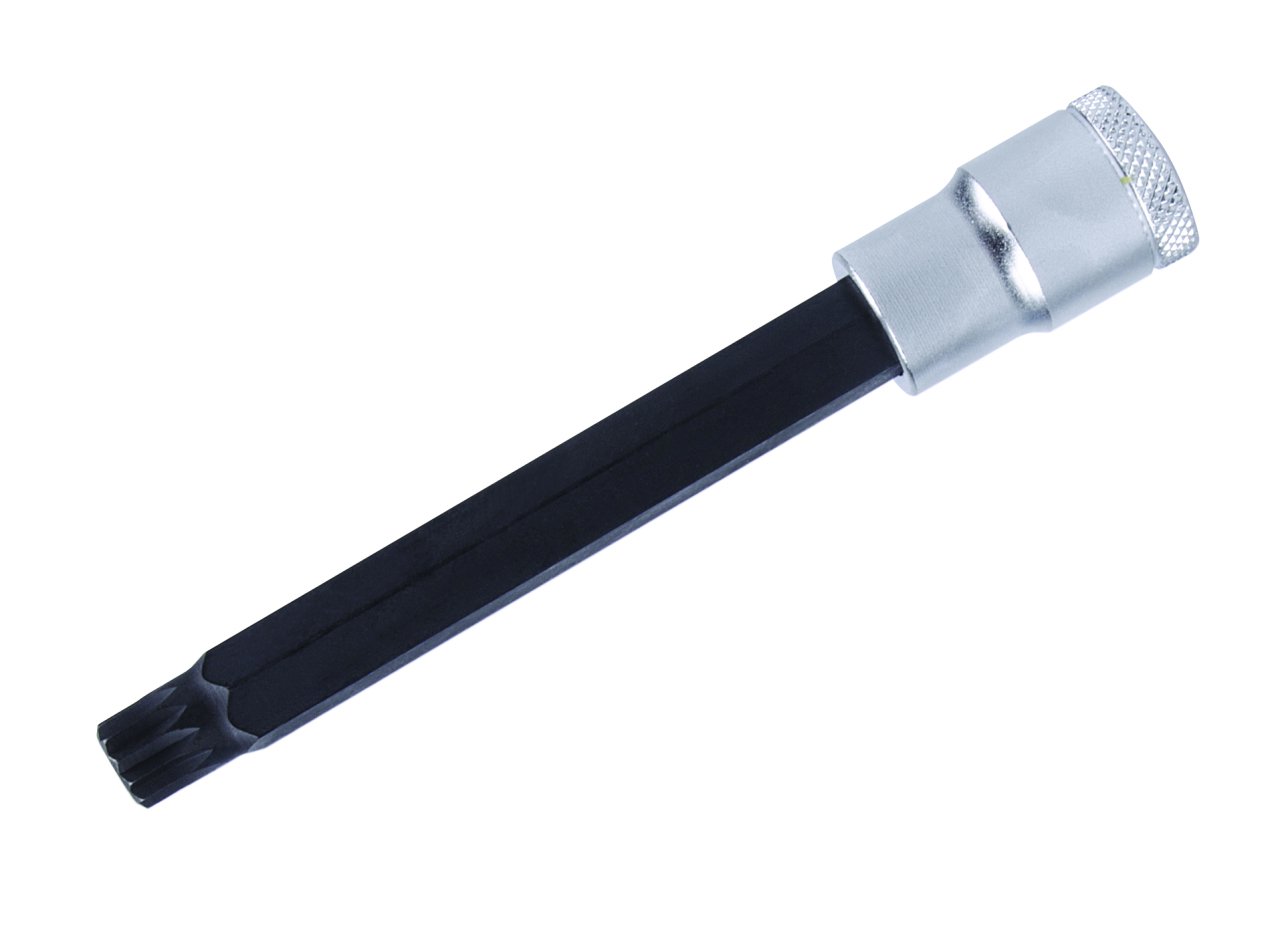 1/2'' on iki köşe m 12 lokmalı bits uç yivli   (140 mm)