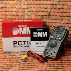 SANWA PC710 TRUE RMS DİJİTAL MULTİMETRE (6000) COUNT ORJİNAL JAPON MARKASI + ÜCRETSİZ TÜRKAK SERTİFİKALI KALİBRASYON + ÜCRETSİZ SANWA KD2 TEMASSIZ KONTROL KALEMİ