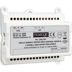 Mavili ML-1361.SCI/M Maxlogic Adresli Röle Kontrol Modülü, Kısa Devre İzolatörlü, Marin