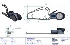 D4R50 Mekanik Dış Çap Kanal Komparatörü 0-50 mm