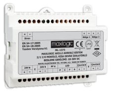 Mavili ML-1373/M Maxlogic Adresli 2/1 I/O Modül, 2 Bölge İzleme, 1 Siren Çıkışı, Marin