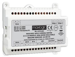 Mavili ML-1373.SCI/M Maxlogic Adresli 2/1 I/O Modül, 2 Bölge İzleme, 1 Siren Çıkışı, Kısa Devre İzolatörlü, Marin