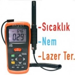 CEM DT 616CT Ortam Sıcaklık Nem Ölçer ve Lazerli Temassız Sıcaklık Ölçer