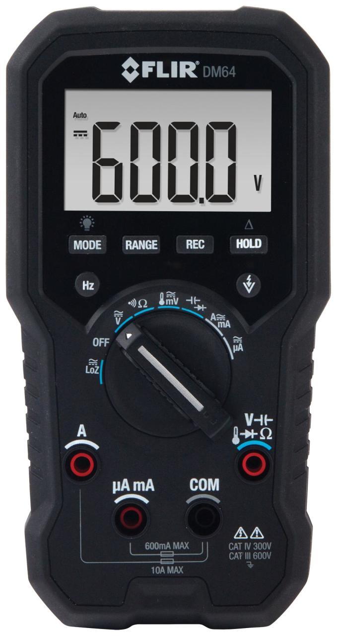 DM64 FLIR HVAC TRMS Sıcaklık ile Dijital Multimetre