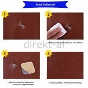 YAPIŞKANLI SUNİ DERİ 45X100 CM RENK SEÇENEKLİ FOLYO DEĞİL Kırmızı